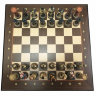 Шахматы подарочные из полистоуна большие "Крестоносцы и Арабы" с цельной деревянной доской