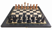 Фигуры шахматные БАТАЛИЯ №7 со складной доской ВЕНГЕ 49см