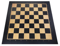 Цельная шахматная доска венге 50 см 