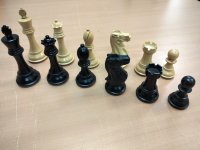 Шахматные фигуры деревянные Sankt-Peterburg (чёрные)