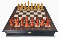 Шахматы Стаунтон №10 из композита с доской-ларцом "Венге"