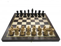 Фигуры шахматные деревянные LAUGHING ЛЮКС с Доской БАТАЛИЯ 49 см 