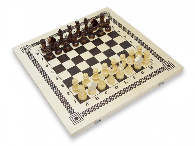 Шахматы-шашки деревянные (Россия) 