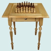Шахматный стол гроссмейстерский ЛЮКС с фигурами и выдвижными ящичками