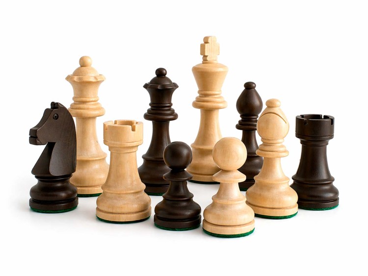 Фигуры деревянные шахматные "Стаунтон №7" с утяжелителем (Madon, Польша)