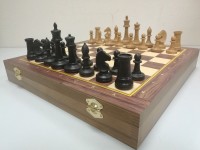 Шахматы "Баталия" N5 с доской-ларцом 37 см