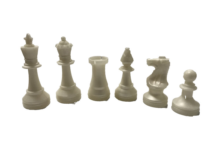 Фигуры шахматные ГРОССМЕЙСТЕРСКИЕ пластиковые обиходные (D-25мм)