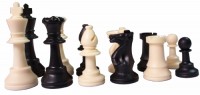 Фигуры шахматные пластиковые (с утяжелителем)