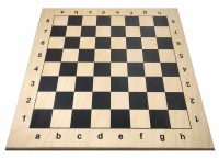 Шахматная доска деревянная цельная гроссмейстерская 50 см (черная клетка)