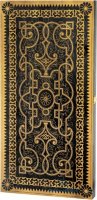 Деревянные нарды "Орнамент" чёрно-золотистые (60x60см) (053-11)