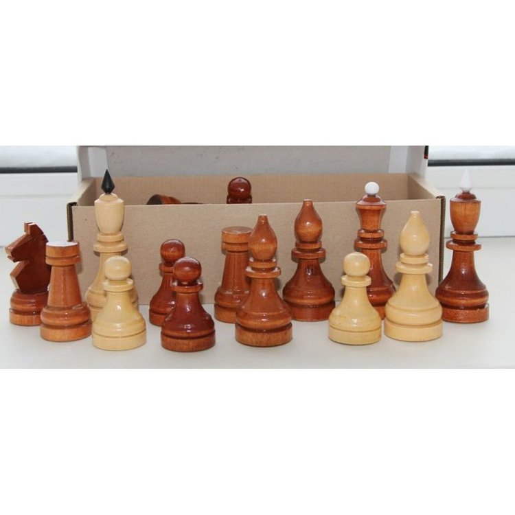 Фигуры шахматные деревянные ГРОССМЕЙСТЕРСКИЕ (с утяжелителем)