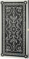 Деревянные нарды "Орнамент" чёрно-серебристые (60x60см) (054-11)