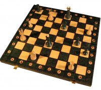 Шахматы деревянные в комплекте с доской «JUNIOR» (Польша) (Подарочный вариант)