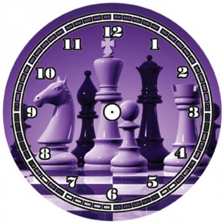 Часы-магнит с шахматной символикой