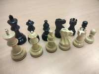 Фигуры шахматные деревянные "Классика" (чёрный)