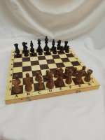 Турнирные 43 с деревянными шахматными фигурами АМЕРИКАНСКИЙ СТАУНТОН № 6 МАТОВЫЕ (c утяжелителем)